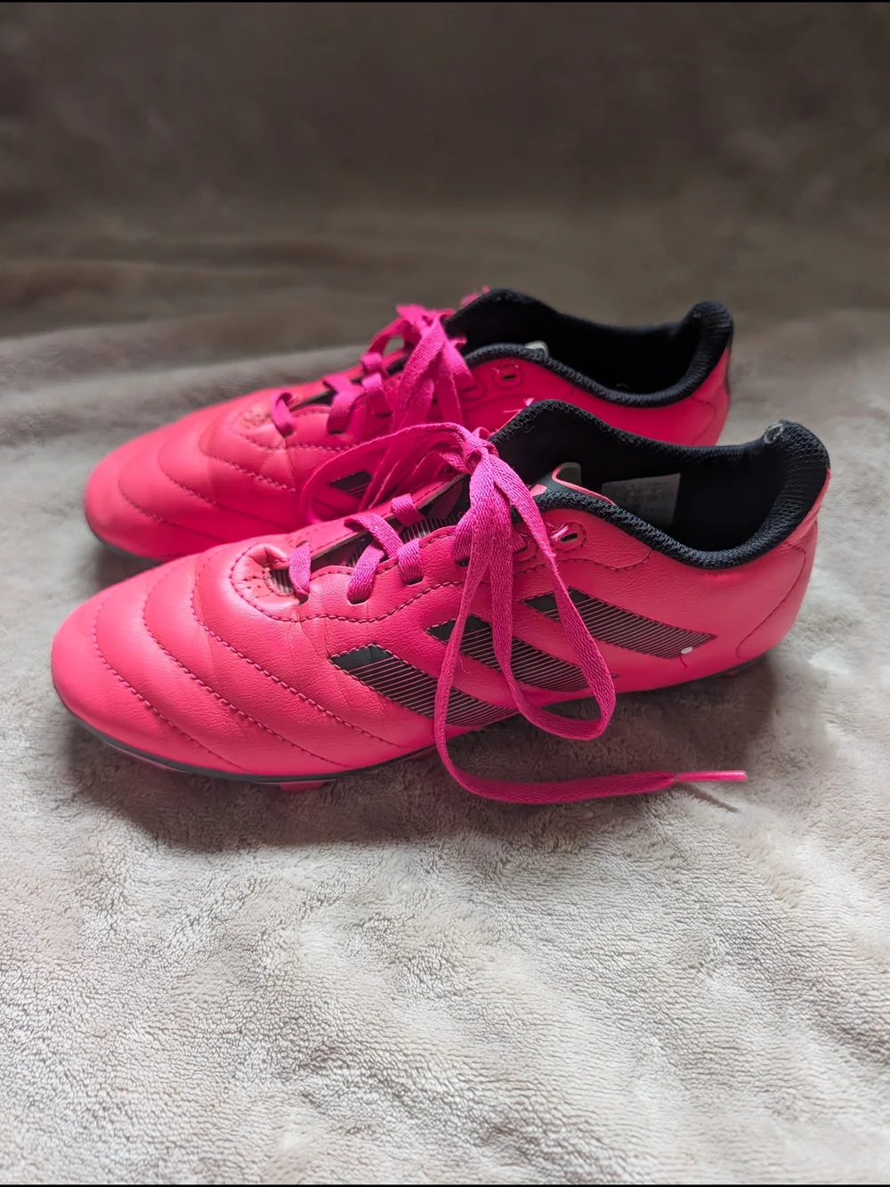 adidas Kids Pink Athletic Soccer Sneakers